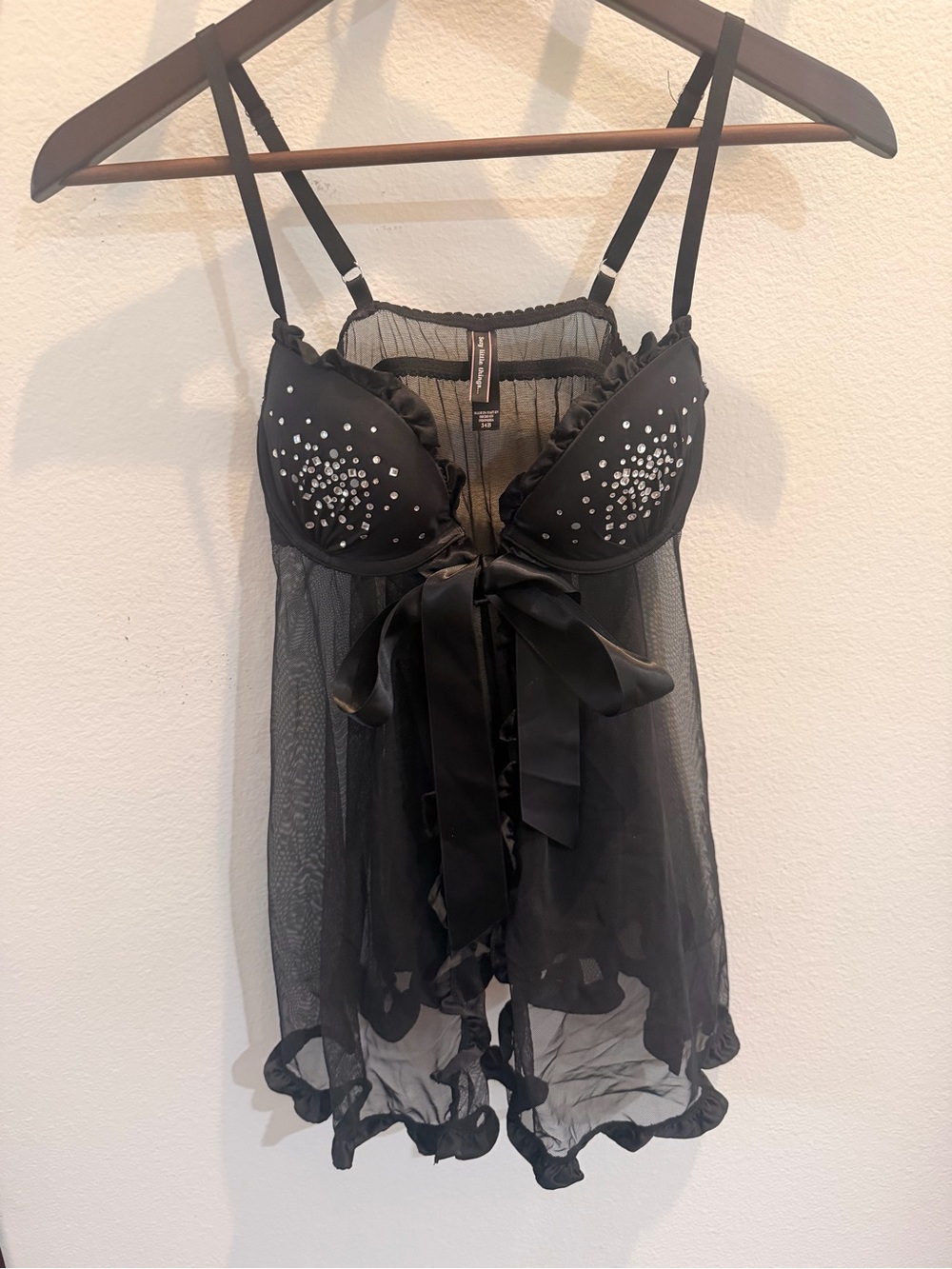 Sexy Little Things by Victoria’s Secret Mesh Babydoll — 34B — Black